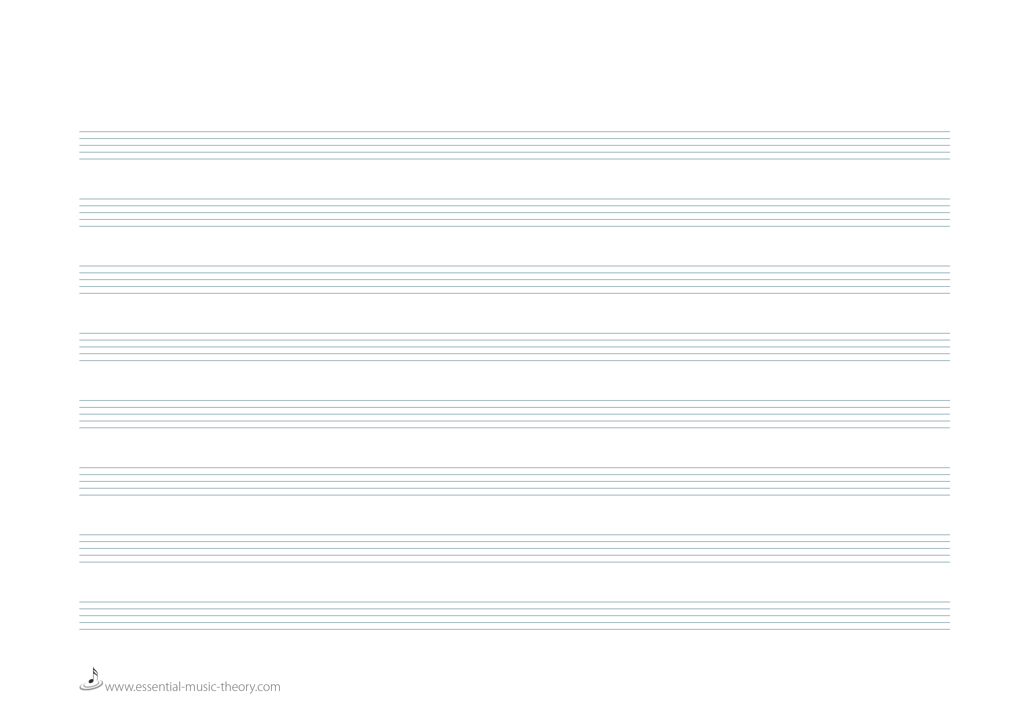 Paper For Writing Musical Notes Free Blank Sheet Music